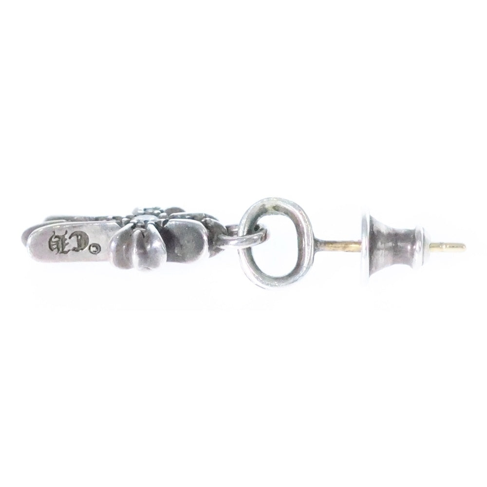 CHROME HEARTS(クロムハーツ) BBY F PPRCHN P/DIA ベイビーファットクロス ドロップピアス PAVEダイヤ シルバー
