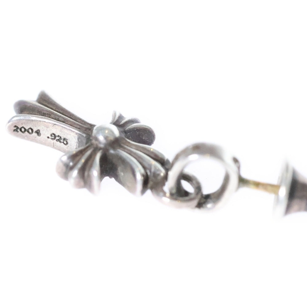 CHROME HEARTS(クロムハーツ) BBY F PPRCHN P/DIA ベイビーファットクロス ドロップピアス PAVEダイヤ シルバー