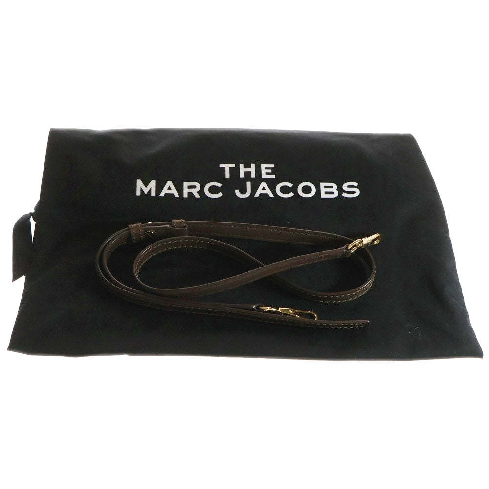 MARC JACOBS(マークジェイコブス) ラウンドジップ 2WAYレザーハンドバッグ ショルダーバッグ ブラウン M0014487