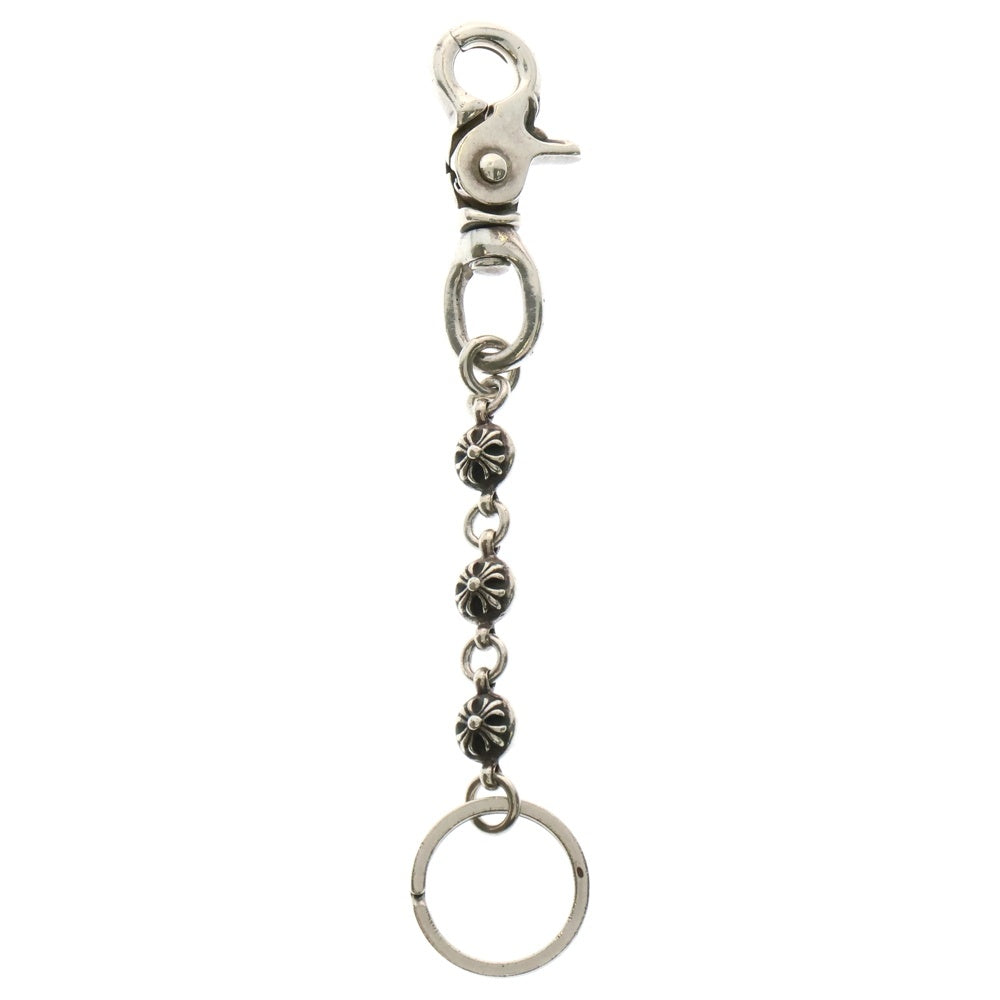 CHROME HEARTS(クロムハーツ) CLIP NO2 BALL 3D/#2クロスボール キーチェーン キーリング シルバー