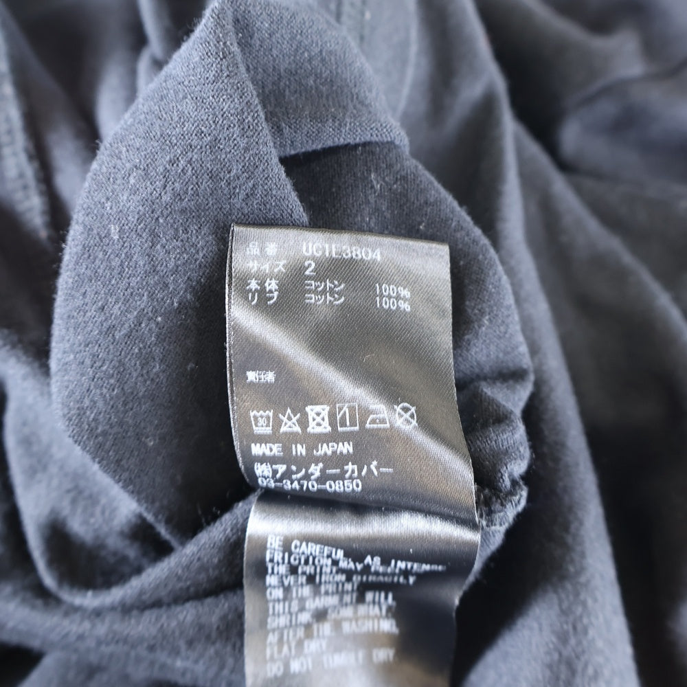 UNDERCOVER(アンダーカバー) 25SS TEE REINCARNATION ティーレインカーネーション クルーネック半袖Tシャツ カットソー ブラック UC1E3804