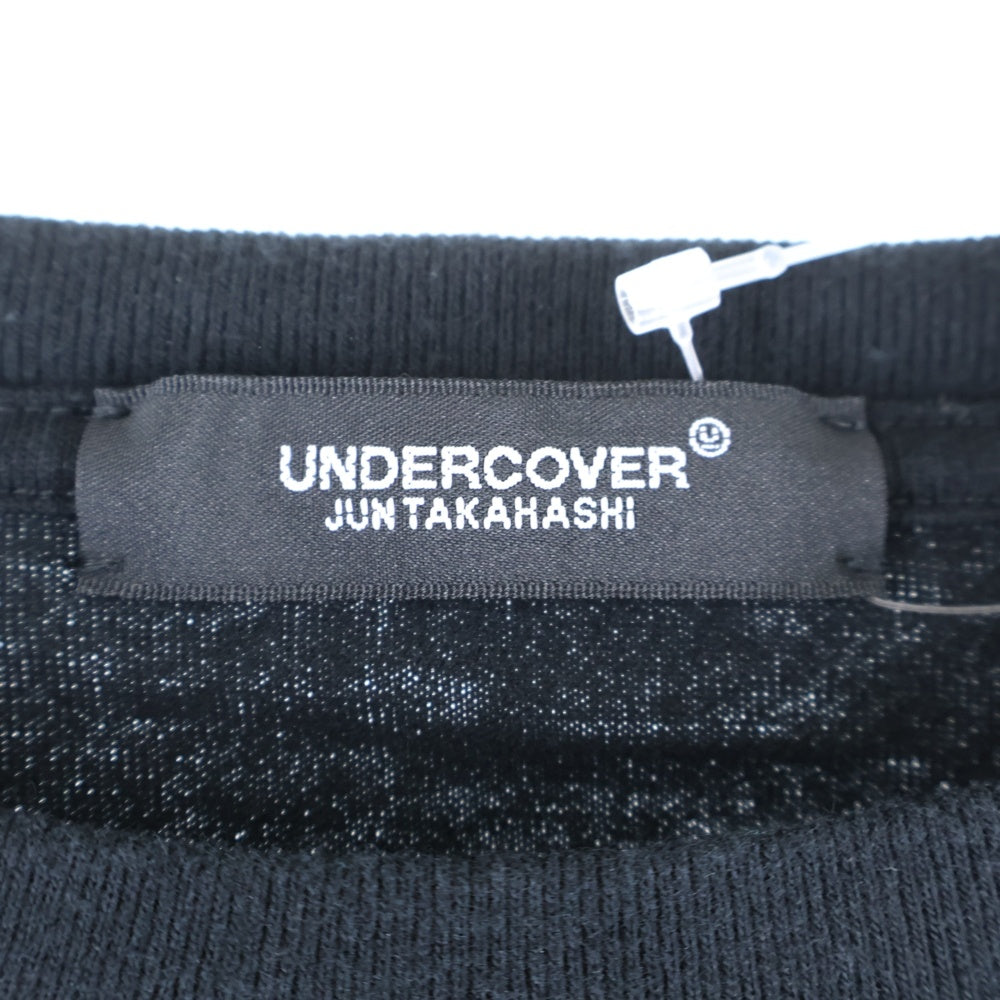 UNDERCOVER(アンダーカバー) 25AW クルーネックコットン長袖プリントTシャツ カットソー ホワイト UC2E4814-1