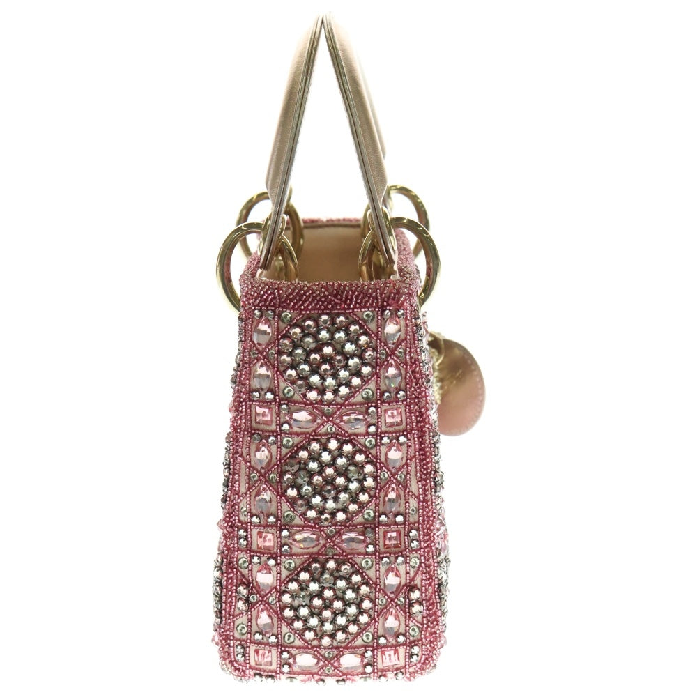 DIOR(ディオール) レディディオール ビジュー ピンク スパンコール ハンドバッグ ショルダーバッグ M05050RHR-912U