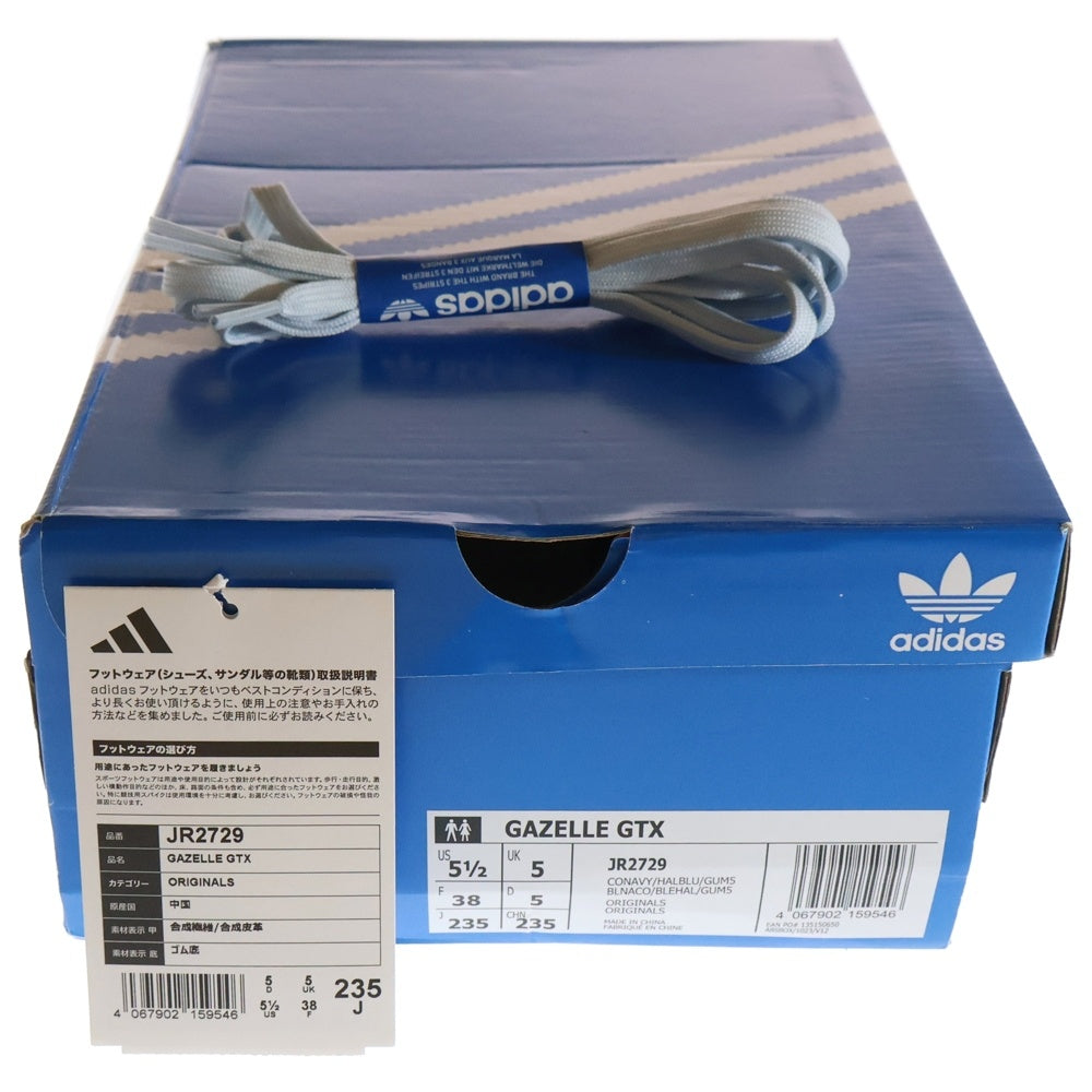 adidas(アディダス) Gazelle GTX JR2729 ガゼル ローカットスニーカー US5 1/2 /23.5cm ネイビー レディース