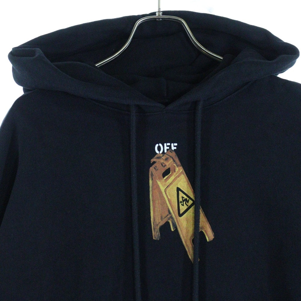 OFF-WHITE(オフホワイト) 20AW PASCAL SKELETON OVER HOODIE OMBB037F20FLE001 スケルトン アロー オーバーサイズ プルオーバー フーディ パーカー ブラック