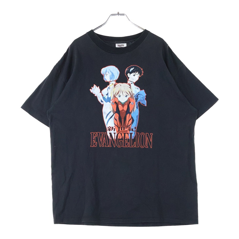 VINTAGE(ヴィンテージ) 90s NEON GENESIS EVANGELION TEE 新世紀エヴァンゲリオン プリント 半袖Tシャツ カットソー ブラック