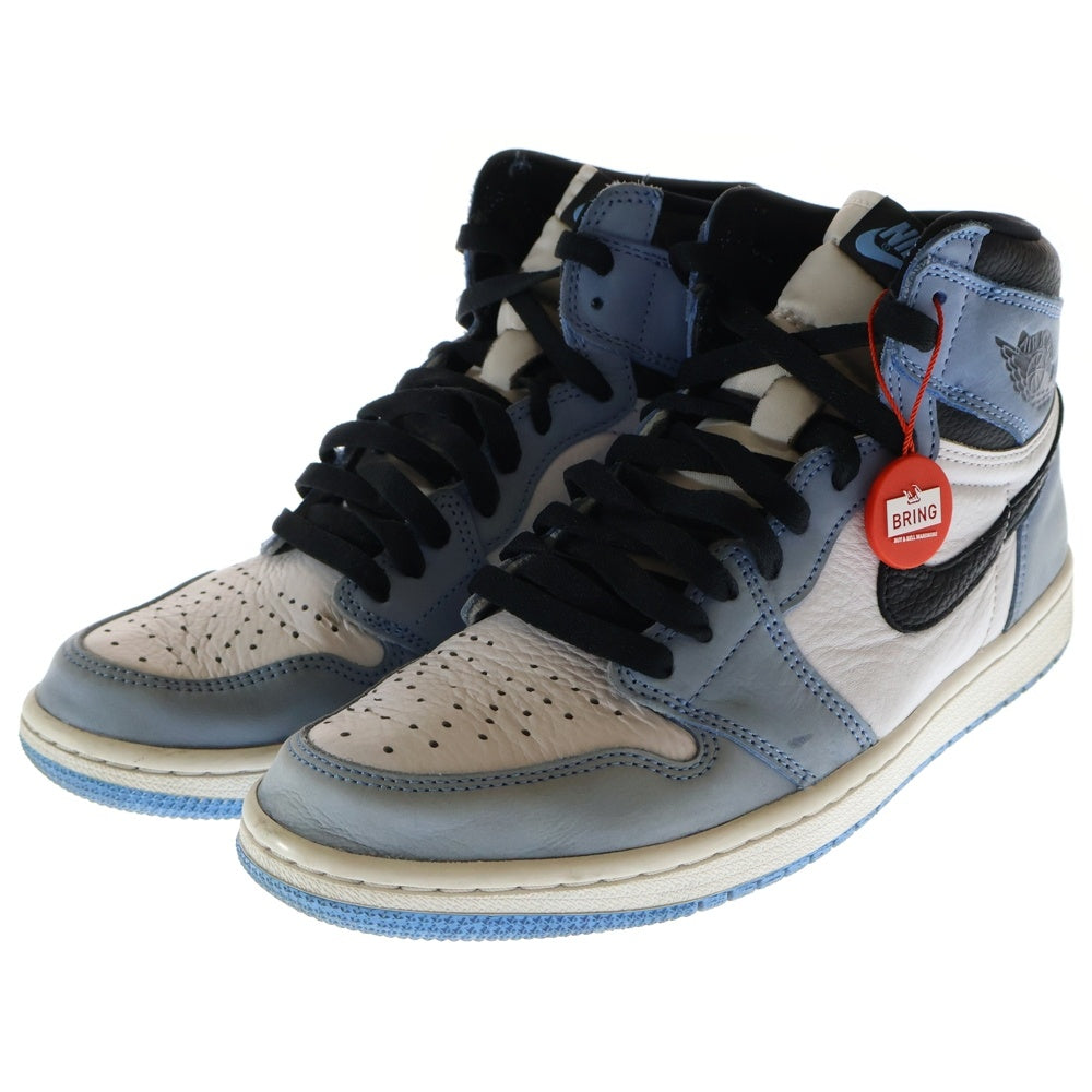 NIKE(ナイキ) AIR JORDAN 1 RETRO HIGH OG UNIVERCITY BLUE 555088-134 エアジョーダン1 ユニバーシティーブルー ハイカットスニーカー ブルー/ホワイト US8.5/26.5cm
