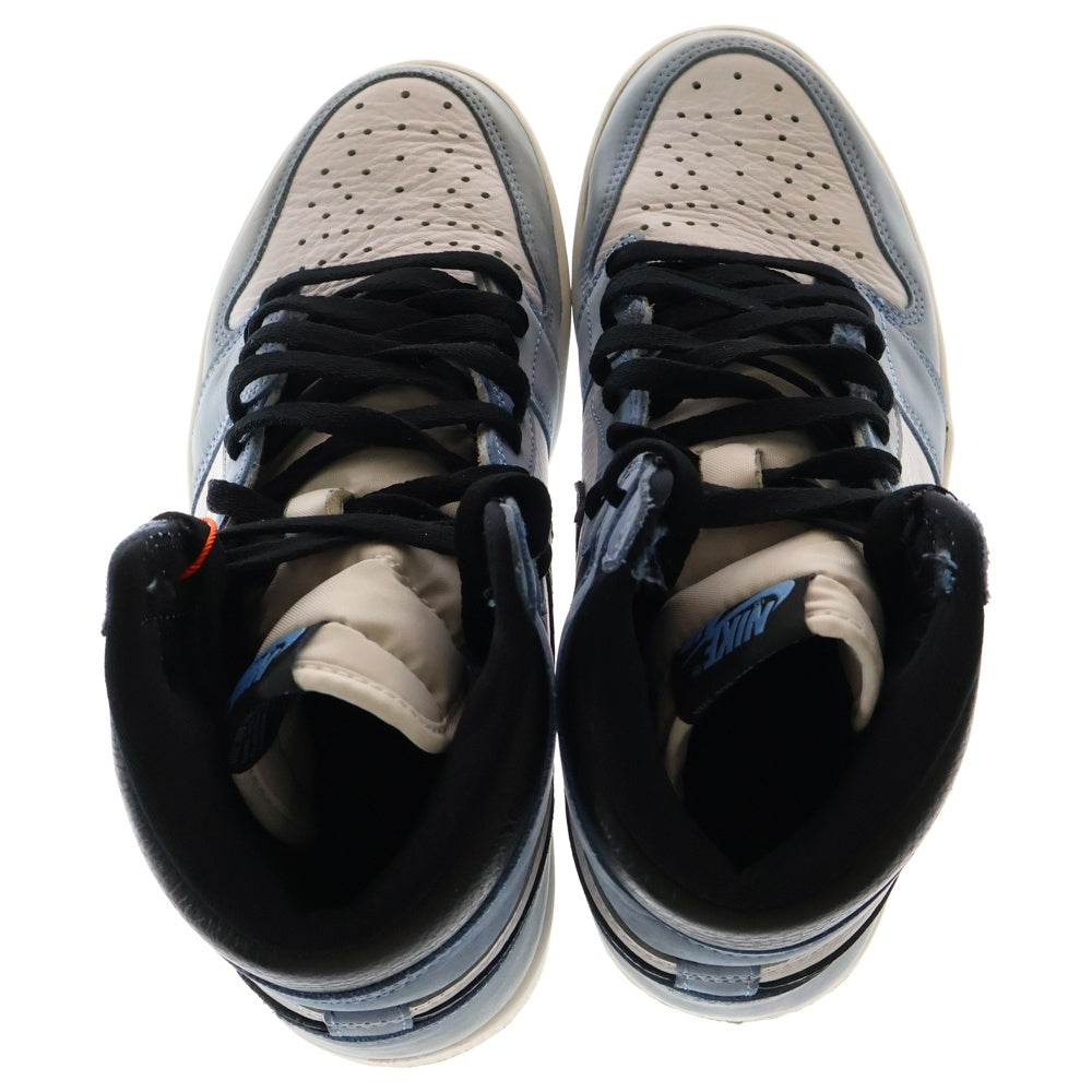 NIKE(ナイキ) AIR JORDAN 1 RETRO HIGH OG UNIVERCITY BLUE 555088-134 エアジョーダン1 ユニバーシティーブルー ハイカットスニーカー ブルー/ホワイト US8.5/26.5cm