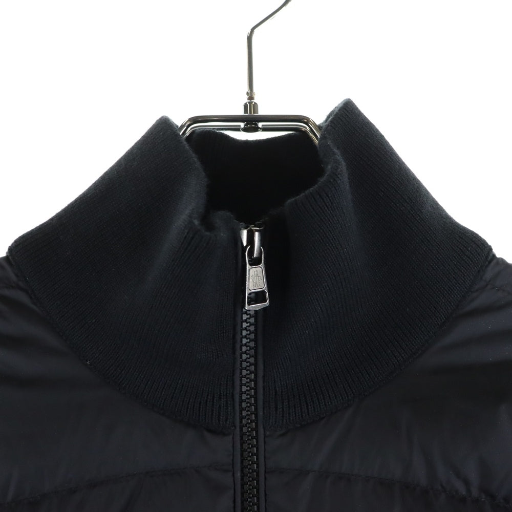 MONCLER(モンクレール) CARDIGAN TROCOT ロゴワッペン アーム切替 ダウンジャケット ネイビー J20919B50700