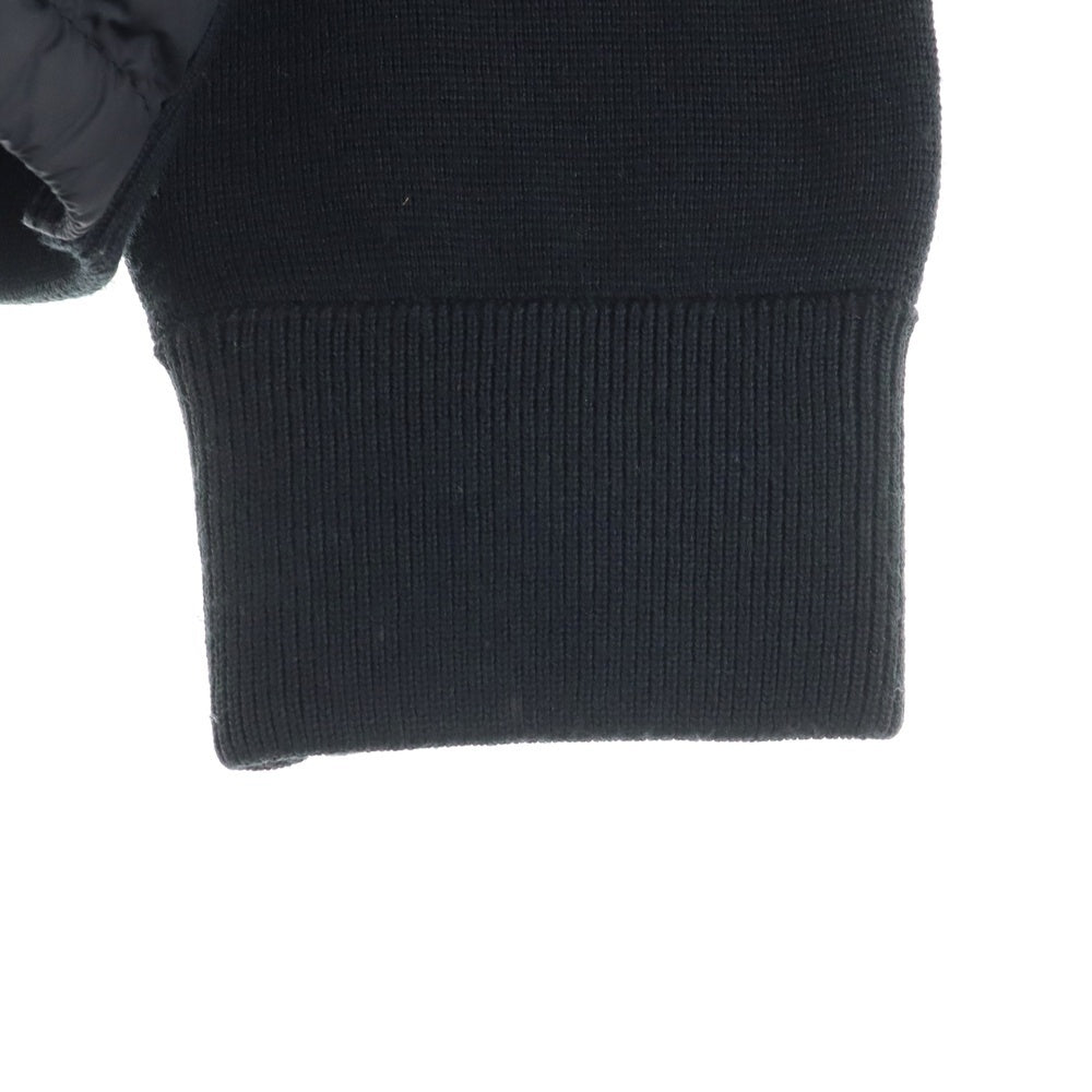 MONCLER(モンクレール) CARDIGAN TROCOT ロゴワッペン アーム切替 ダウンジャケット ネイビー J20919B50700