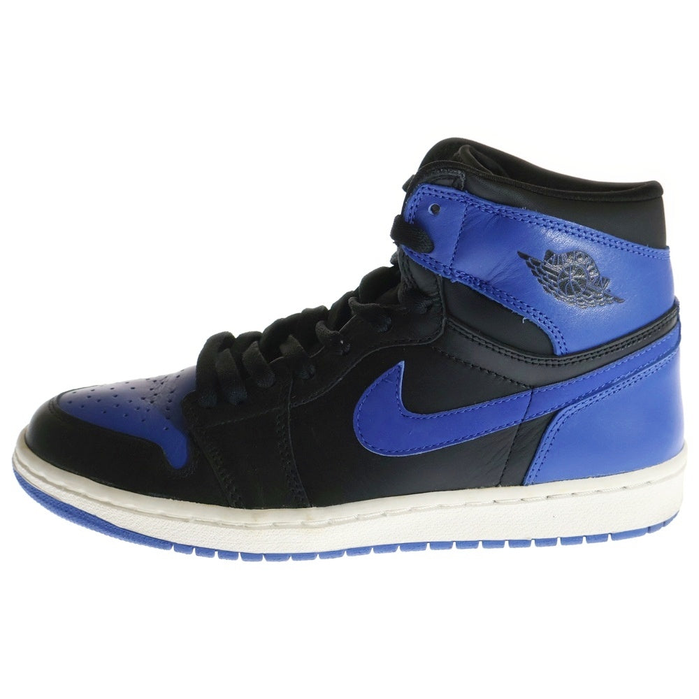 NIKE(ナイキ) 【観賞用2001年製】AIR JORDAN1 RETRO エアジョーダン1 レトロ ハイカットスニーカー ロイヤル ブルー/ブラック 136066-041 US9/27.0cm