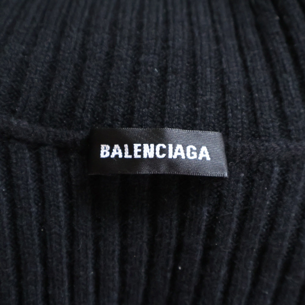 BALENCIAGA(バレンシアガ) カシミヤ ハイネックニット セーター ブラック 594745 T4099