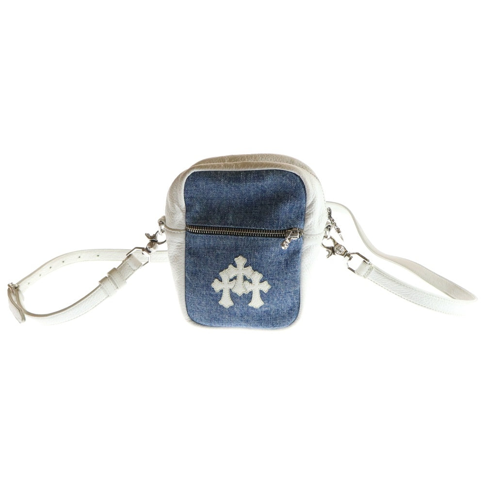 CHROME HEARTS(クロムハーツ) TAKA MINI タカミニ ショルダーバッグ クロスパッチ ブルー×ホワイト