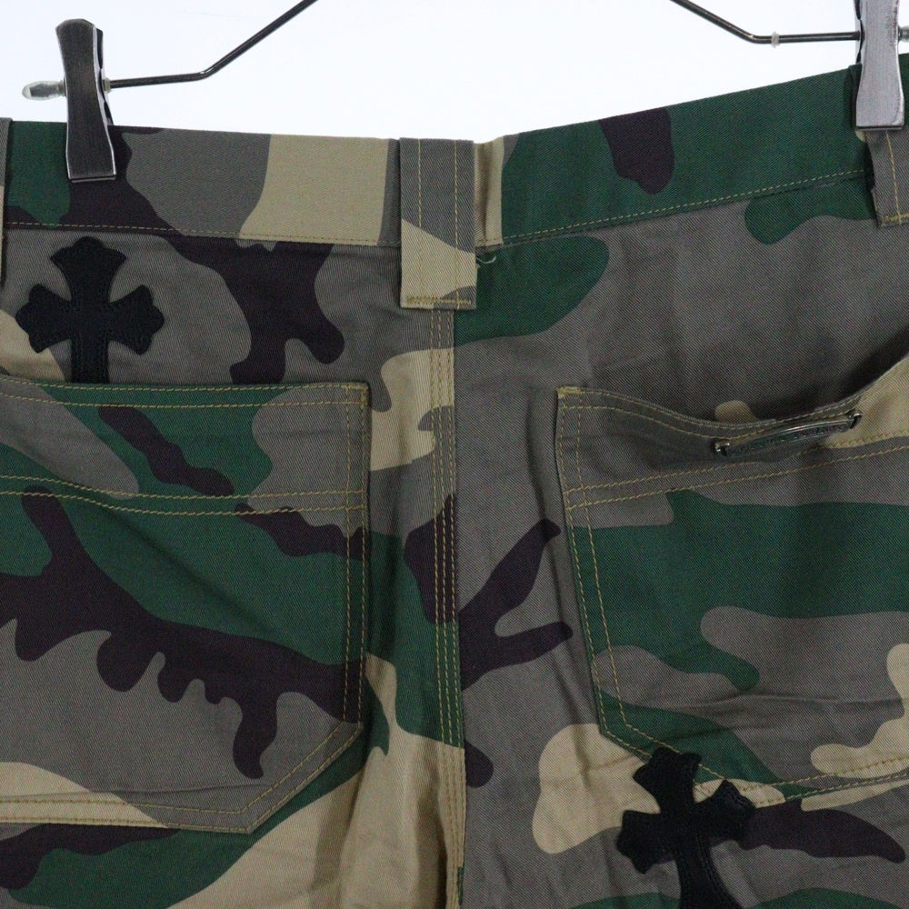CHROME HEARTS(クロムハーツ) ×MATTY BOY PPO SEXRCD CARPENTER HALF PANTS ×マッティ ボーイ セックスレコード カーペンター ハーフパンツ カモフラージュ グレー