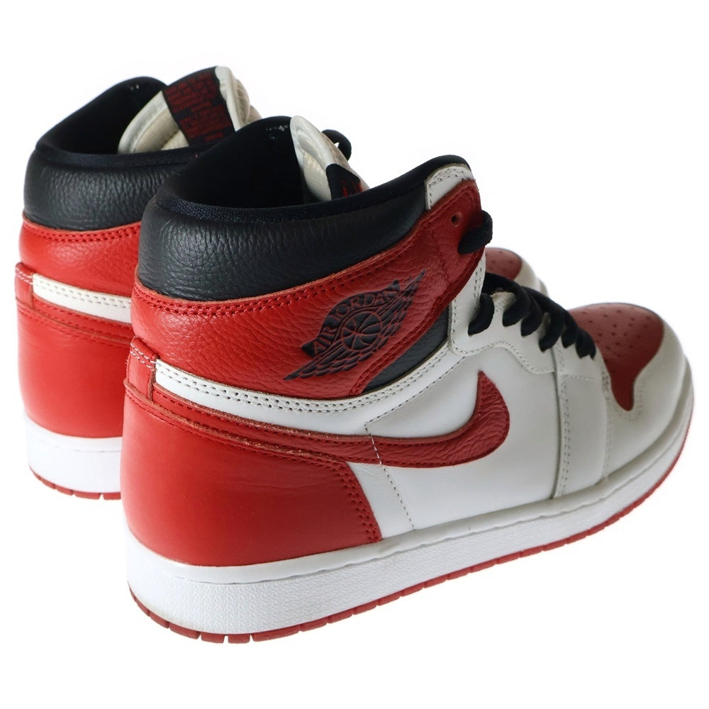 NIKE(ナイキ) AIR JORDAN 1 RETRO HIGH OG Heritage 555088-161 エアジョーダン レトロ ヘリテージ ハイカットスニーカー レッド/ホワイト US9.5/27.5cm