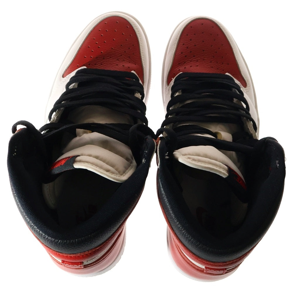 NIKE(ナイキ) AIR JORDAN 1 RETRO HIGH OG Heritage 555088-161 エアジョーダン レトロ ヘリテージ ハイカットスニーカー レッド/ホワイト US9.5/27.5cm