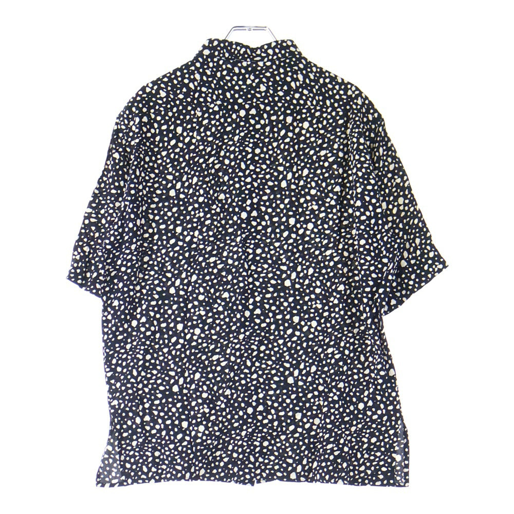 SAINT LAURENT PARIS(サンローランパリ) 20SS スペックルド レオパード レーヨン 半袖シャツ 601070 Y1A78 ブラック