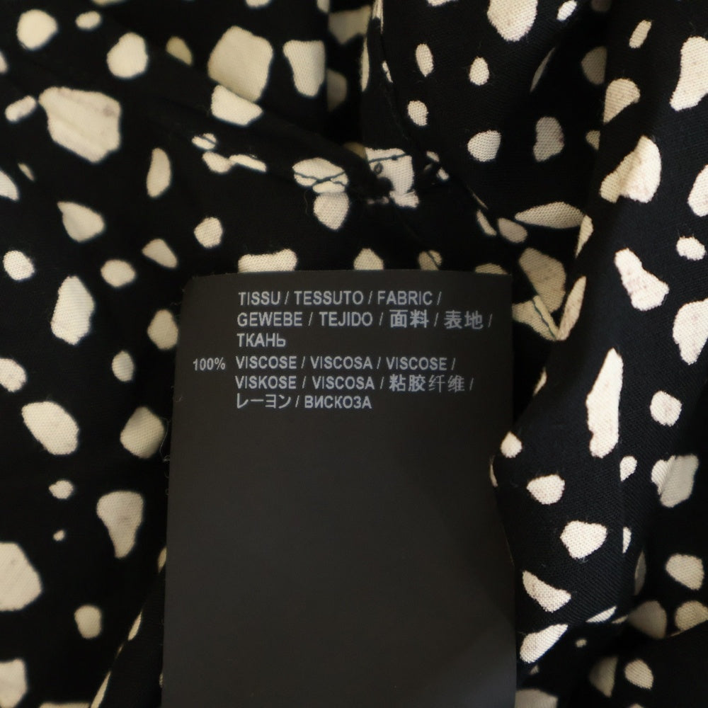 SAINT LAURENT PARIS(サンローランパリ) 20SS スペックルド レオパード レーヨン 半袖シャツ 601070 Y1A78 ブラック
