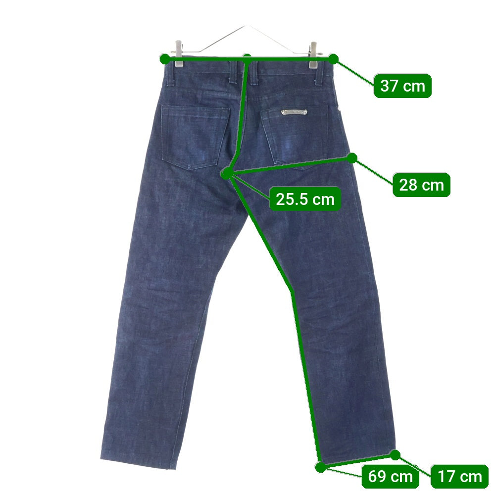 CHROME HEARTS(クロムハーツ) DENIM STRAIGHT PANTS 5POCKET デニムストレートパンツ5ポケット JVPタグ インディゴ