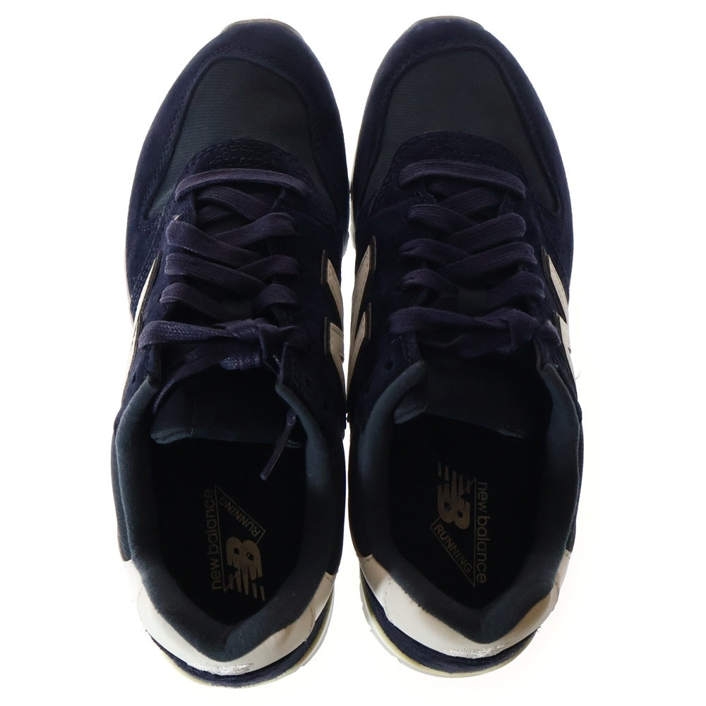 New Balance(ニューバランス) WR996CGN スエードローカットスニーカー ネイビー レディース