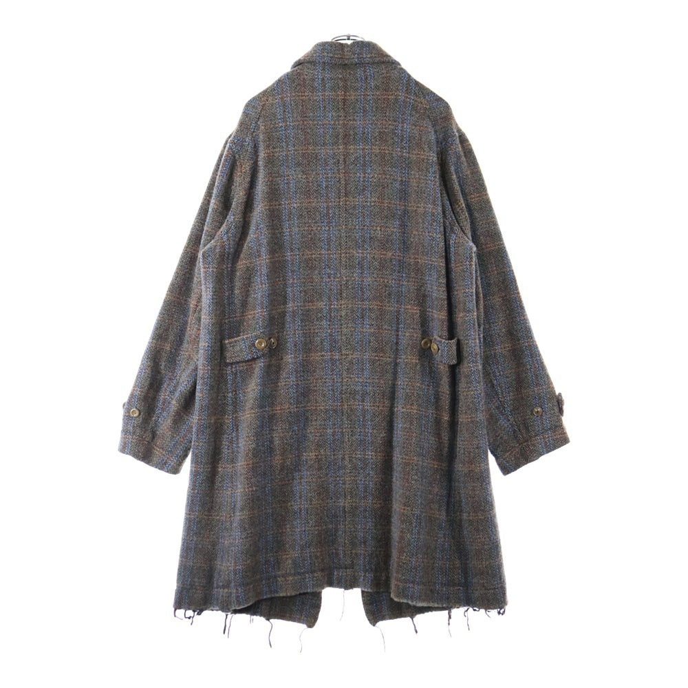 UNDERCOVER(アンダーカバー) 25AW ウールジップアップチェックステンカラーコート ベージュ UC2E4301