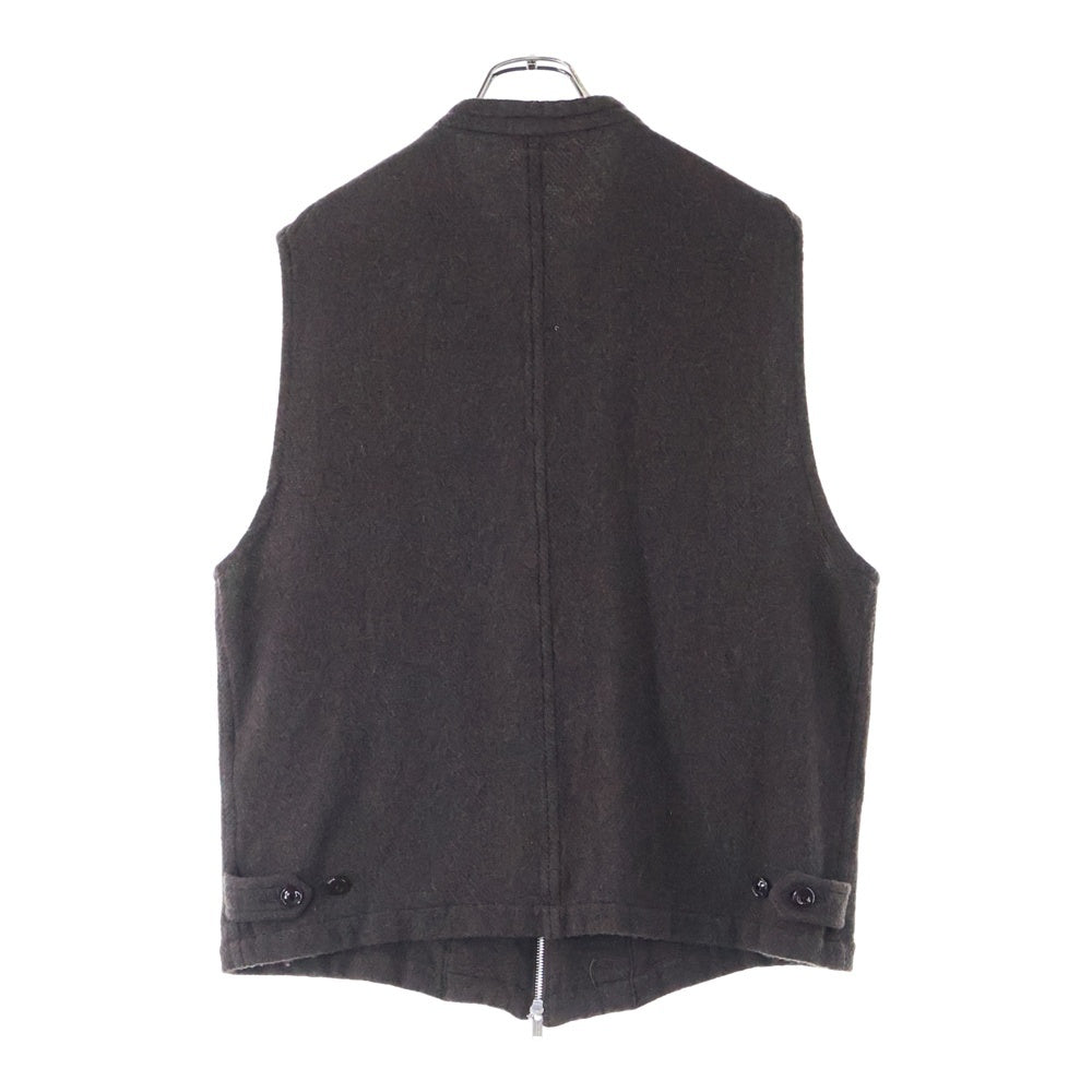 UNDERCOVER(アンダーカバー) 25AW ウールスタンドカラージップアップベスト ブラウン UC2E4001