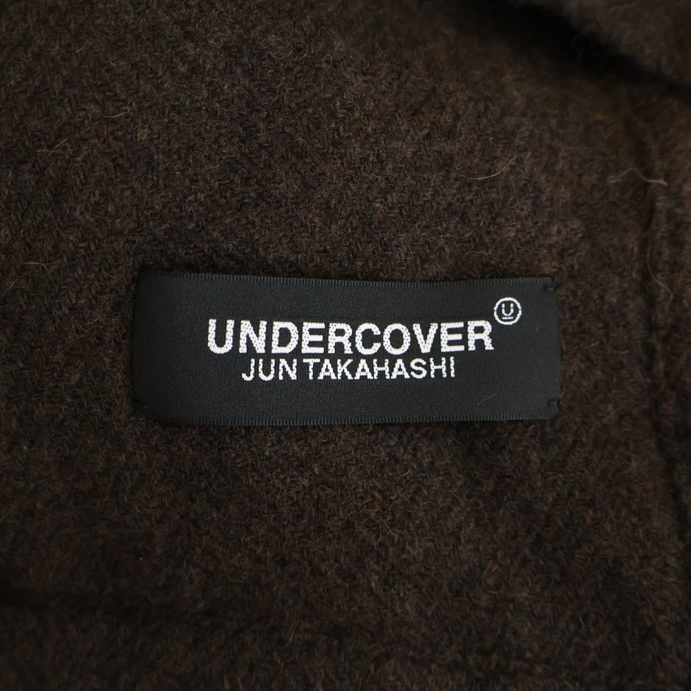 UNDERCOVER(アンダーカバー) 25AW ウールスタンドカラージップアップベスト ブラウン UC2E4001