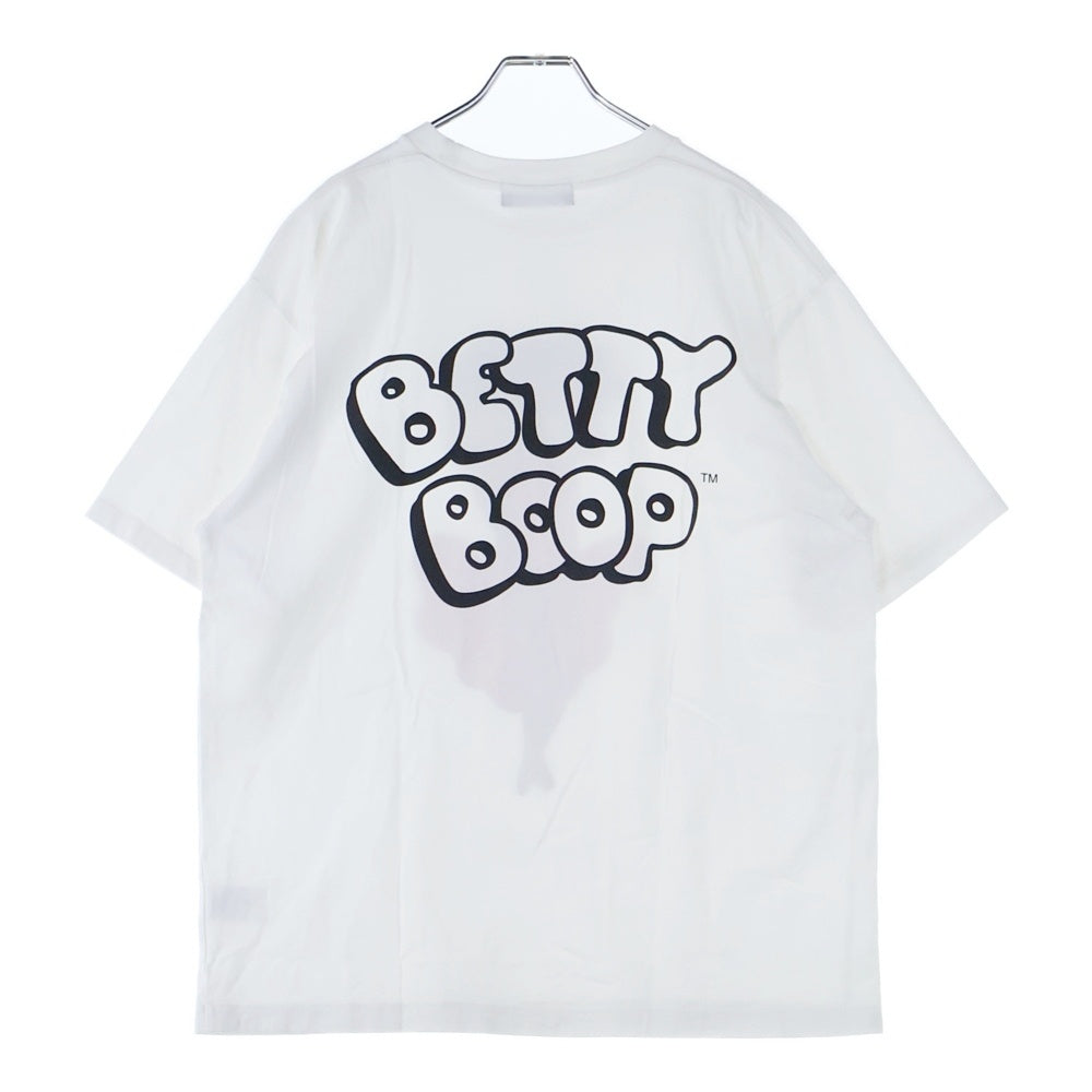 GOD SELECTION XXX(ゴッドセレクショントリプルエックス) キャラクタープリント 半袖Tシャツ カットソー ホワイト