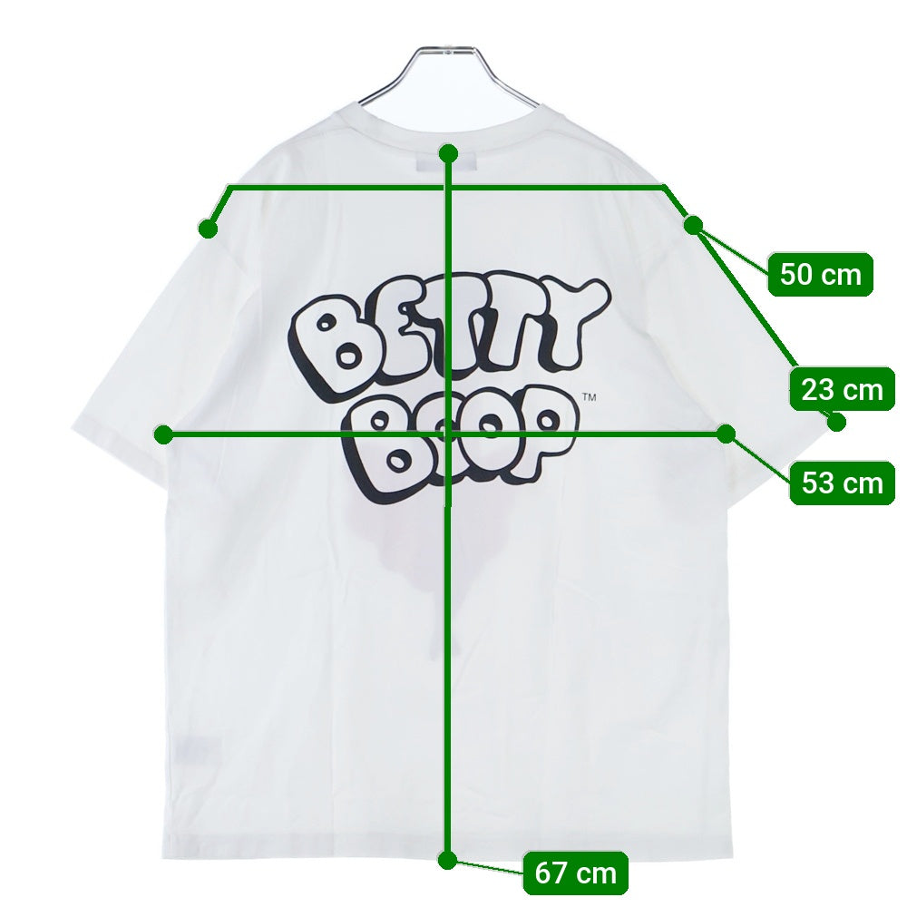 GOD SELECTION XXX(ゴッドセレクショントリプルエックス) キャラクタープリント 半袖Tシャツ カットソー ホワイト