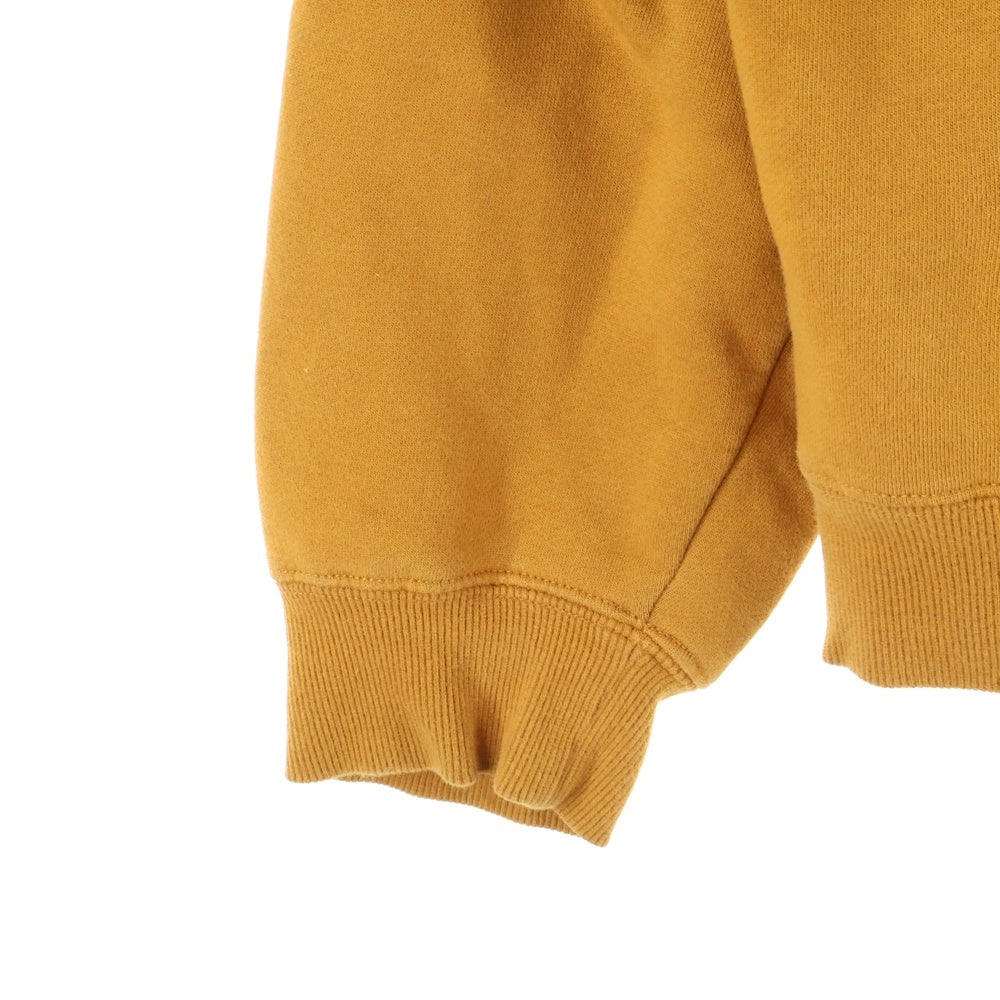 STUSSY(ステューシー) オレンジ プリント プルオーバーフーディーパーカー ブラウン