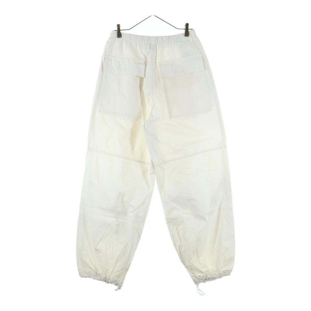 JIL SANDER(ジルサンダー) TROUSER 50 AW 30 FIT ニータックワイドパンツ ホワイト J21KA0177 J45218 105