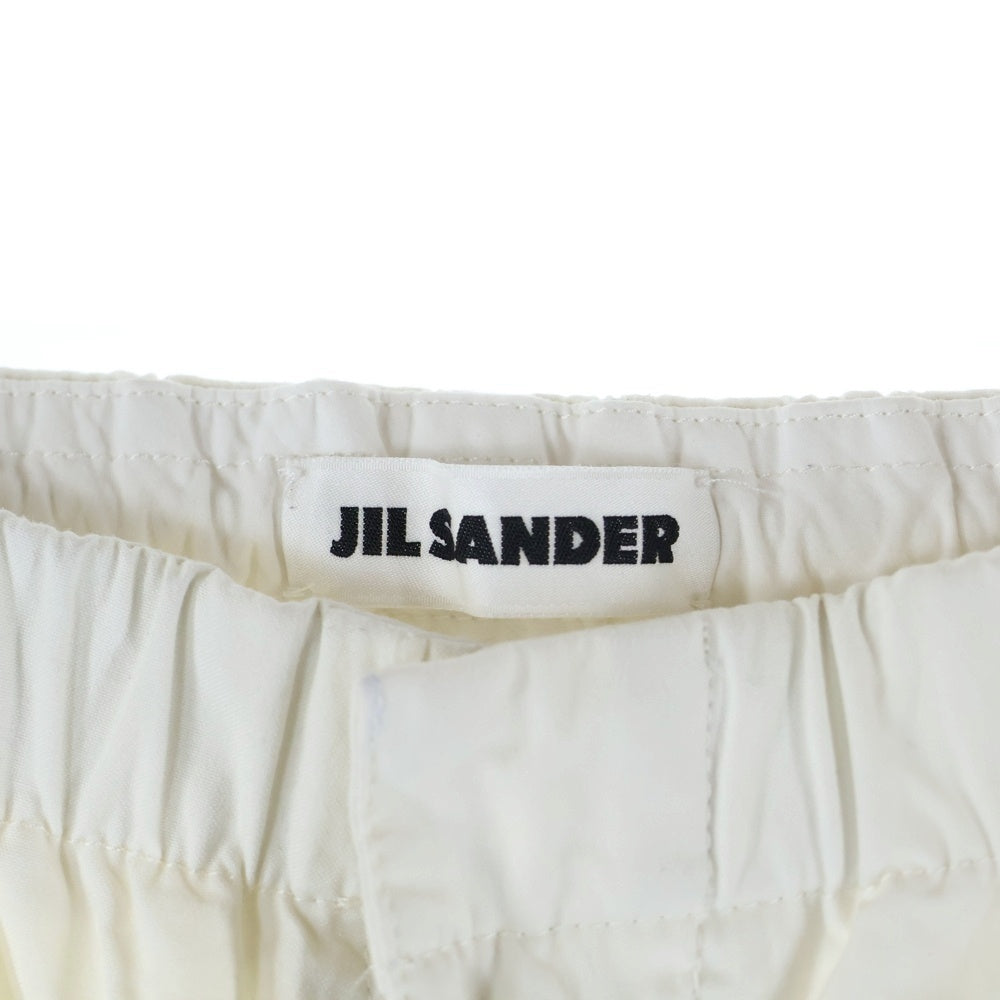 JIL SANDER(ジルサンダー) TROUSER 50 AW 30 FIT ニータックワイドパンツ ホワイト J21KA0177 J45218 105