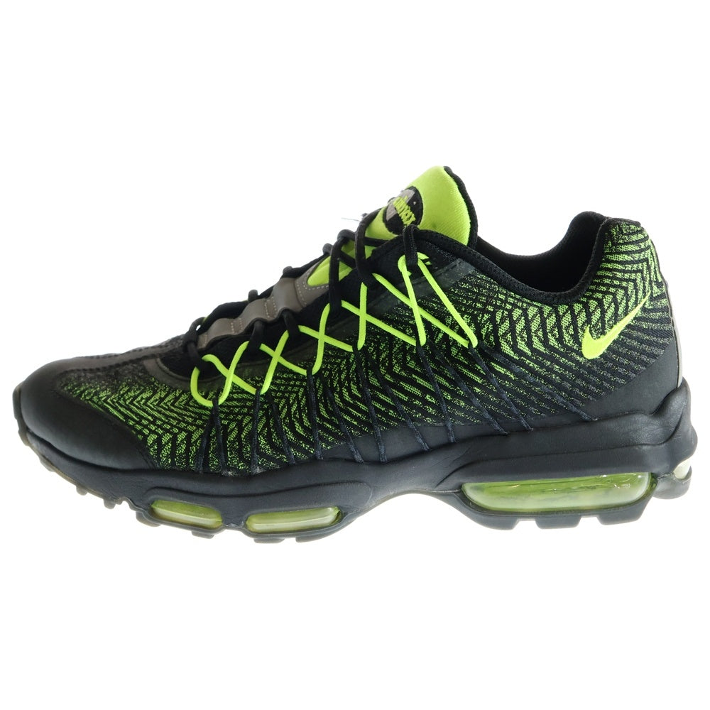 NIKE(ナイキ) AIR MAX 95 ULTRA JCRD VOLT 749771-007 エアマックス95 ウルチラジャガード イエローグラデ ローカットスニーカー US9/27cm ブラック/イエロー