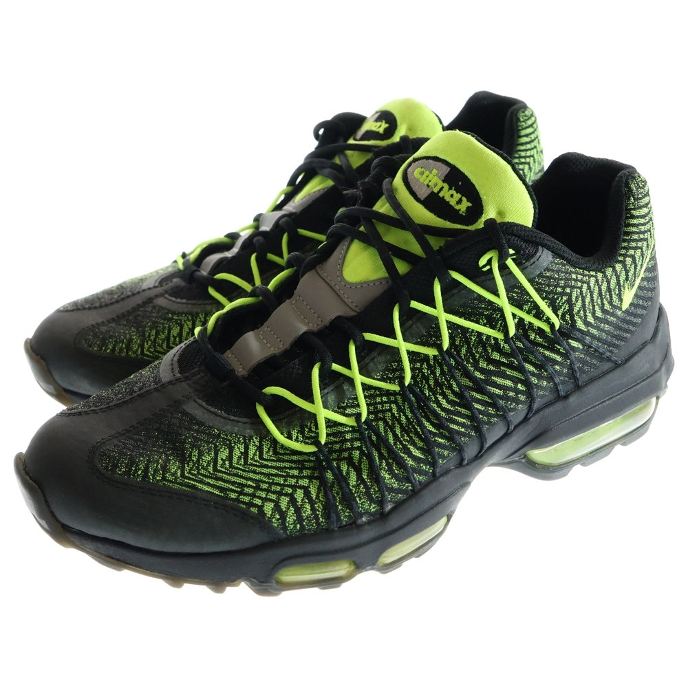 NIKE(ナイキ) AIR MAX 95 ULTRA JCRD VOLT 749771-007 エアマックス95 ウルチラジャガード イエローグラデ ローカットスニーカー US9/27cm ブラック/イエロー