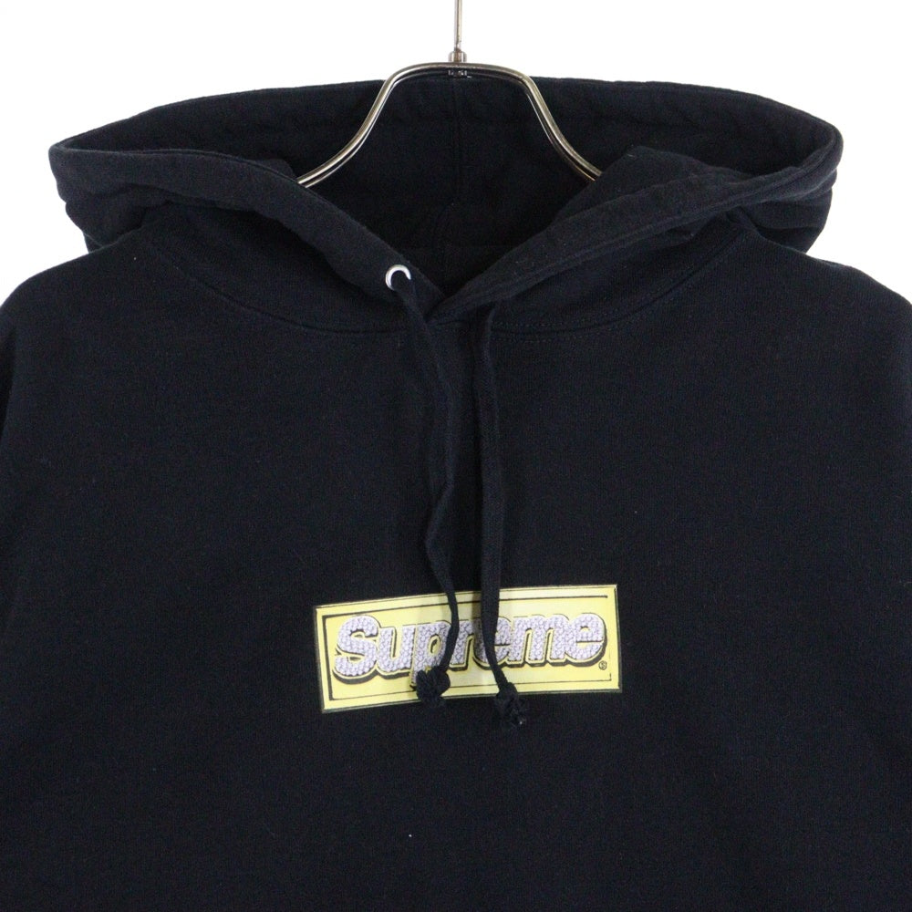SUPREME(シュプリーム) 22SS Bling Box Logo Hooded Sweatshirt ブリング ボックスロゴ プルオーバーパーカー フーディ ブラック
