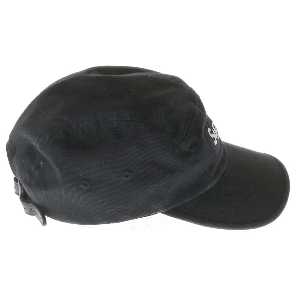 SUPREME(シュプリーム) Washed Chino Twill Camp Cap ウォッシュド チノツイル キャンプキャップ 帽子 ブラック