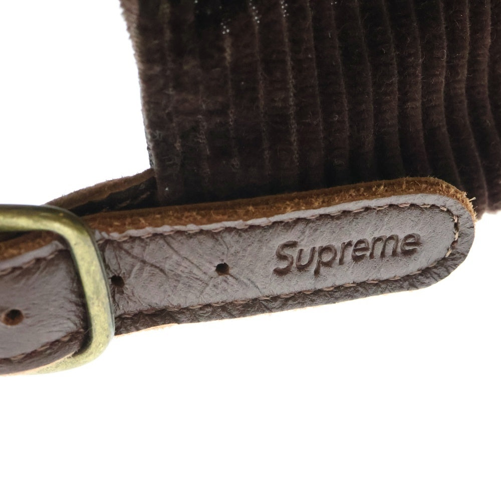 SUPREME(シュプリーム) 24AW Corduroy S Logo 6-Panel Sロゴ コーデュロイ 6パネルキャップ 帽子 ブラウン
