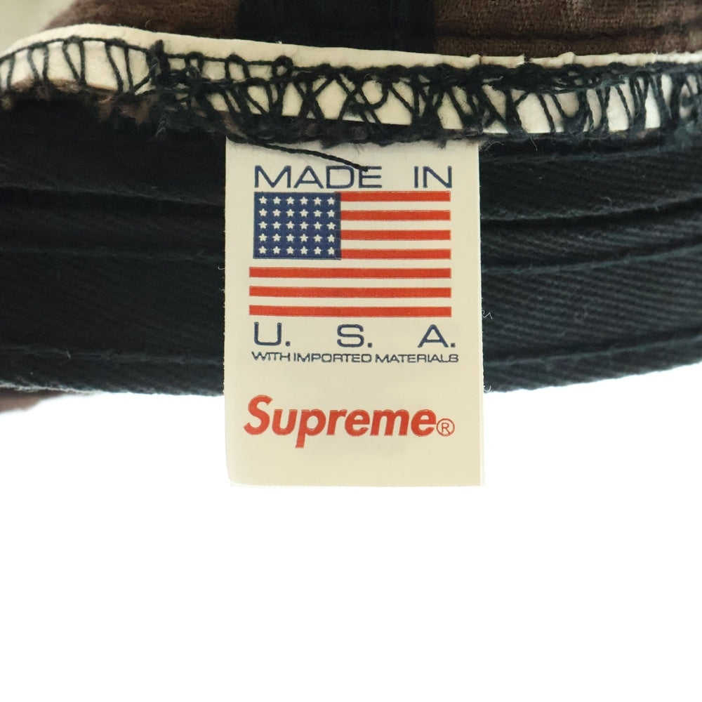 SUPREME(シュプリーム) 24AW Corduroy S Logo 6-Panel Sロゴ コーデュロイ 6パネルキャップ 帽子 ブラウン
