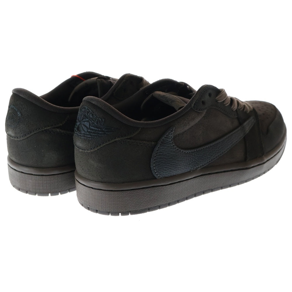 NIKE(ナイキ) ×TRAVIS SCOTT AIR JORDAN 1 LOW OG SP VELVET BROWN DM7866-202トラヴィススコット エアジョーダン1 ローカットスニーカー US9/27cm ブラウン