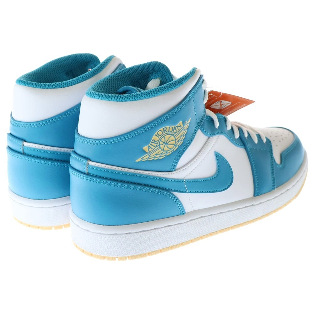 NIKE(ナイキ) AIR JORDAN 1 MIDD AQUATONE DQ8426-400 エアジョーダン1 ミドルカットスニーカー アクアトーン ホワイト/ブルー US9.5/27.5cm