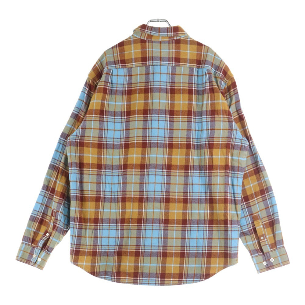 SUPREME(シュプリーム) 22AW Plaid Flannel Shirt プレイド フランネル 長袖チェックシャツ ブルー/ブラウン