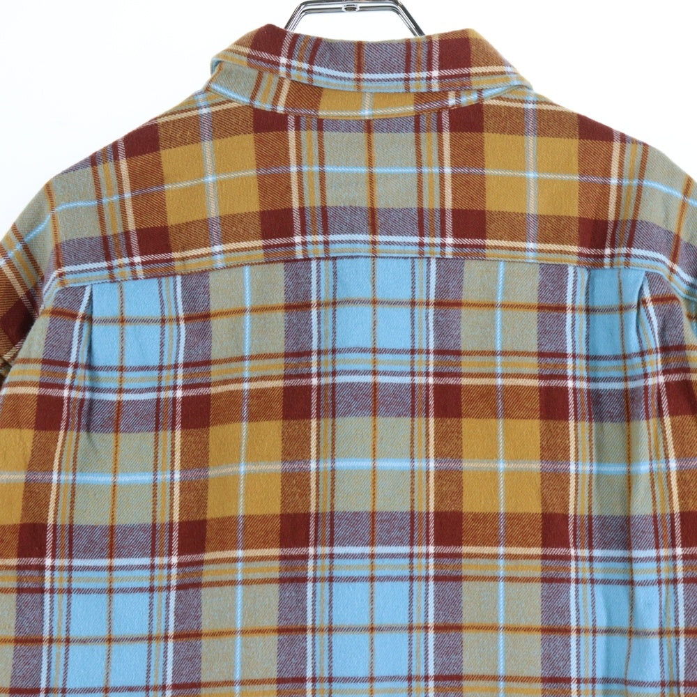 SUPREME(シュプリーム) 22AW Plaid Flannel Shirt プレイド フランネル 長袖チェックシャツ ブルー/ブラウン