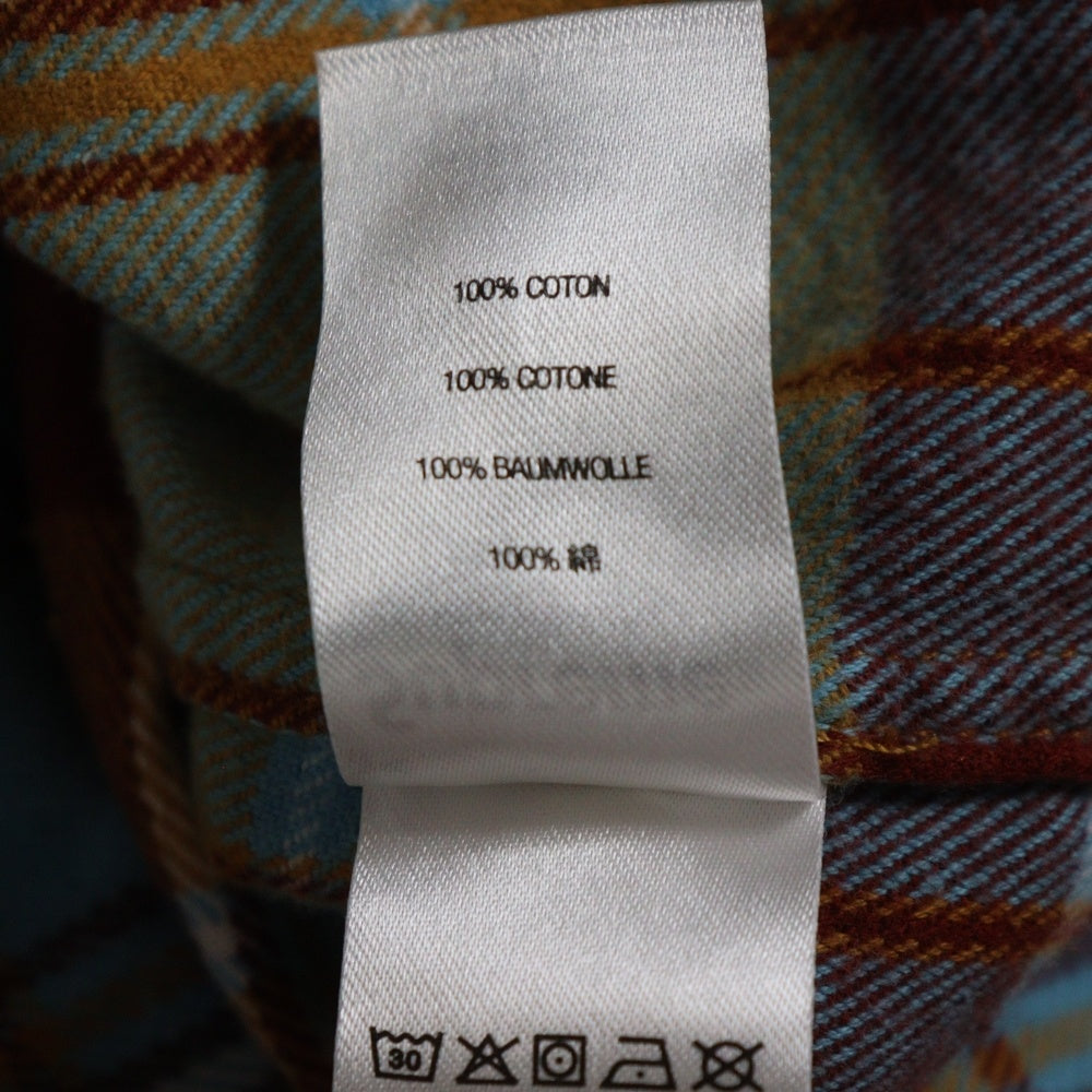 SUPREME(シュプリーム) 22AW Plaid Flannel Shirt プレイド フランネル 長袖チェックシャツ ブルー/ブラウン