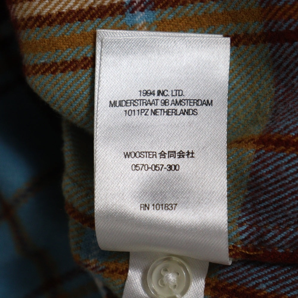 SUPREME(シュプリーム) 22AW Plaid Flannel Shirt プレイド フランネル 長袖チェックシャツ ブルー/ブラウン