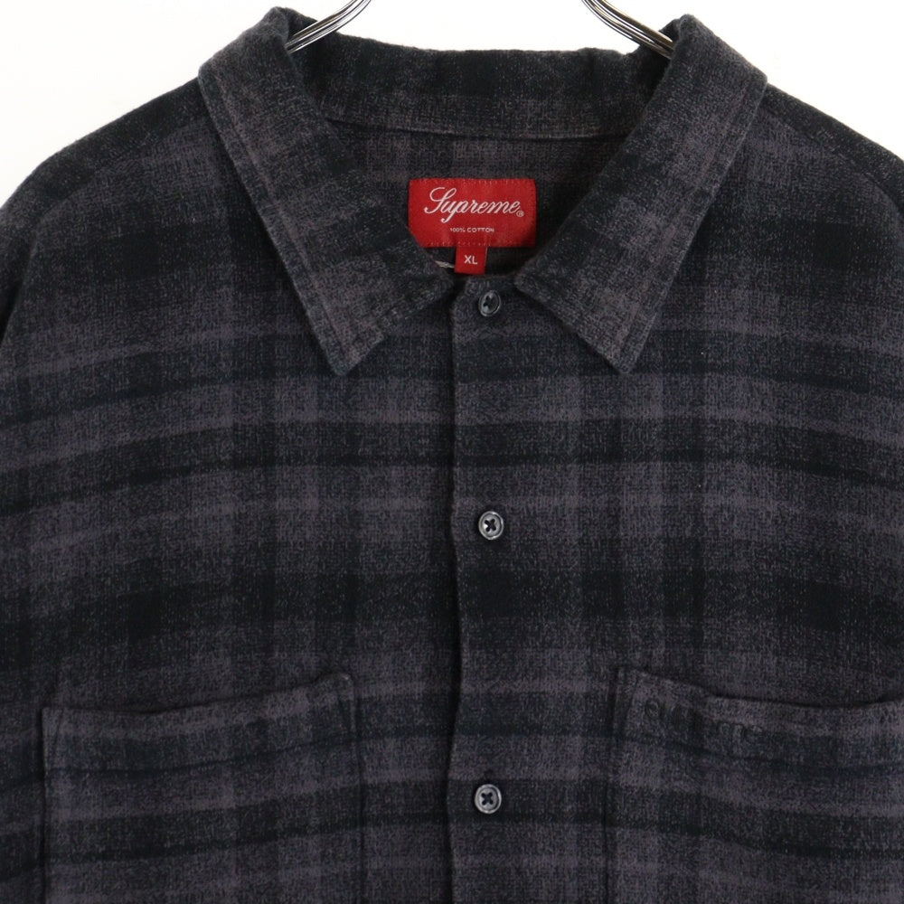 SUPREME(シュプリーム) 21SS Plaid Flannel Shirt プレイドフランネル 長袖シャツ グレー