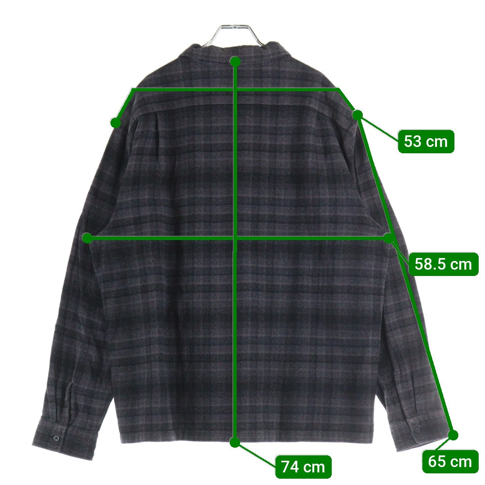 SUPREME(シュプリーム) 21SS Plaid Flannel Shirt プレイドフランネル 長袖シャツ グレー
