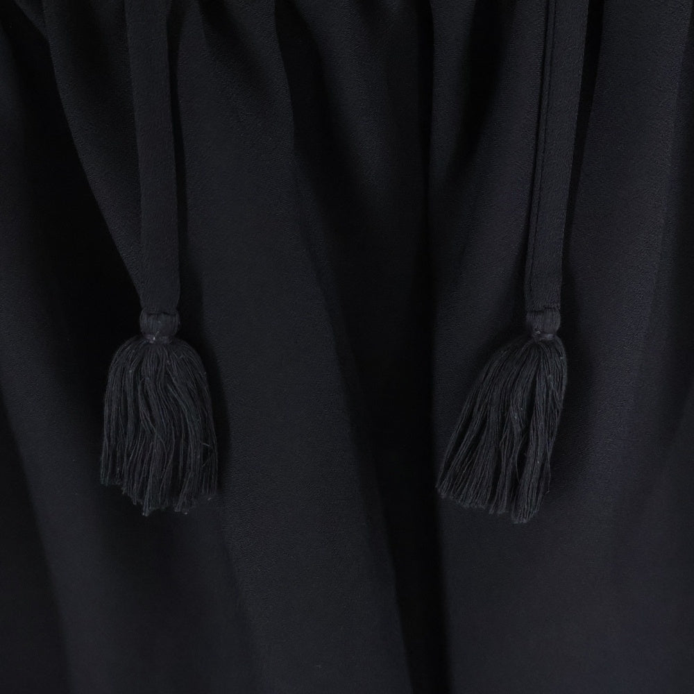 Kate Spade(ケイトスペード) crepe ruffle fit and flare フレンチスリーブ フレアワンピース レディース ブラック NJMU7440