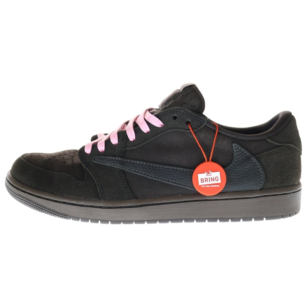 NIKE(ナイキ) ×TRAVIS SCOTT AIR JORDAN 1 LOW OG SP VELVET BROWN DM7866-202 トラヴィススコット エアジョーダン1 ローカットスニーカー US9.5/27.5cm