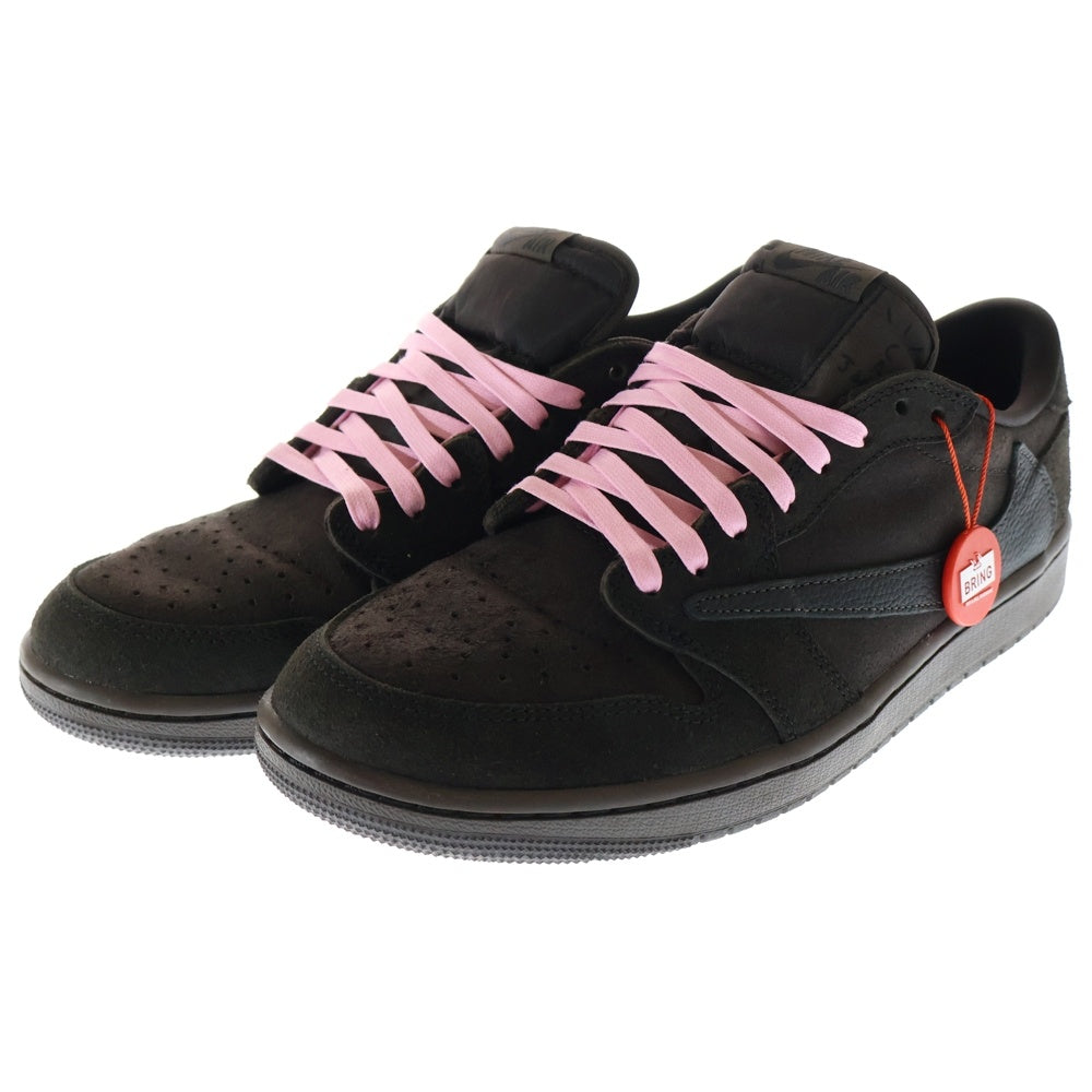 NIKE(ナイキ) ×TRAVIS SCOTT AIR JORDAN 1 LOW OG SP VELVET BROWN DM7866-202 トラヴィススコット エアジョーダン1 ローカットスニーカー US9.5/27.5cm