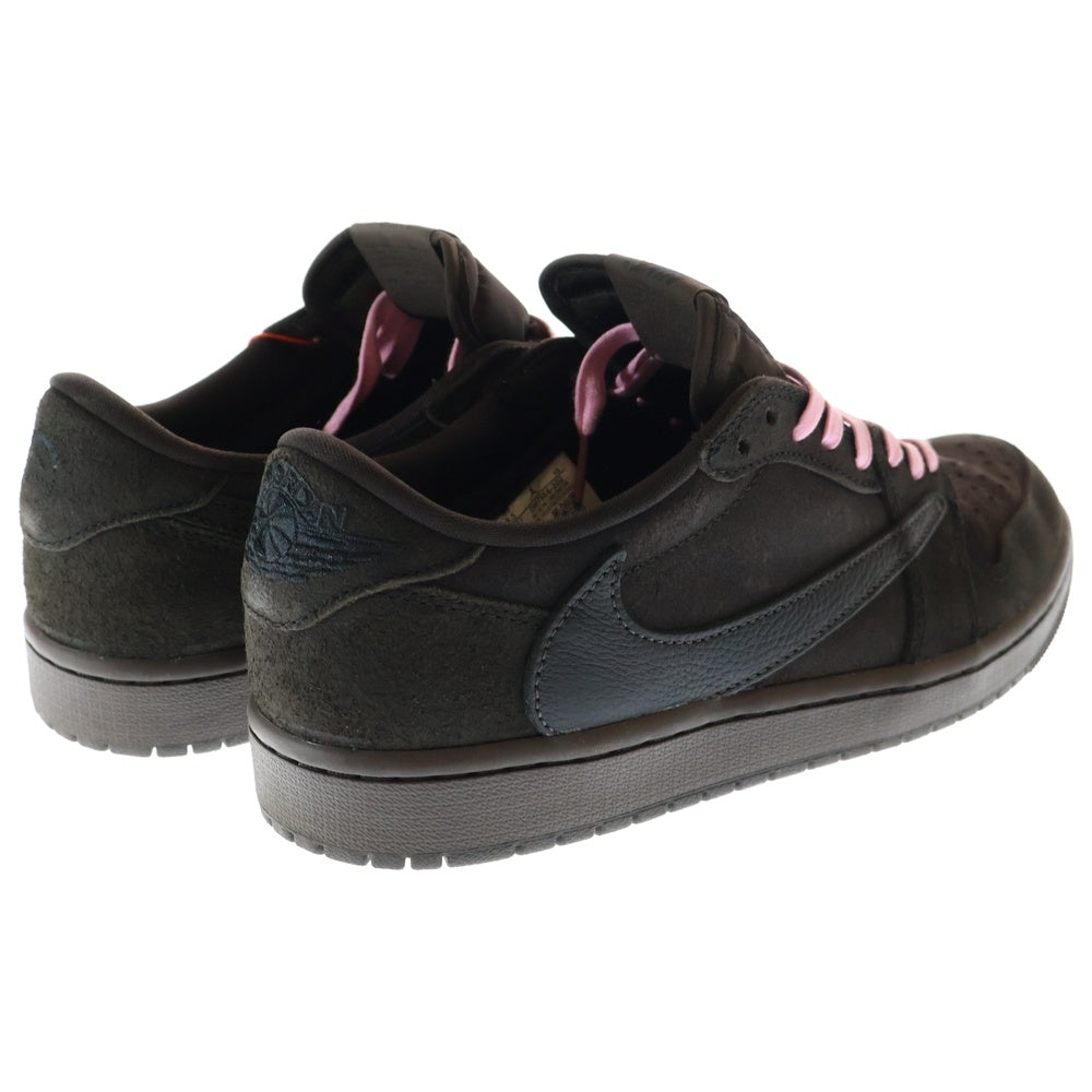NIKE(ナイキ) ×TRAVIS SCOTT AIR JORDAN 1 LOW OG SP VELVET BROWN DM7866-202 トラヴィススコット エアジョーダン1 ローカットスニーカー US9.5/27.5cm